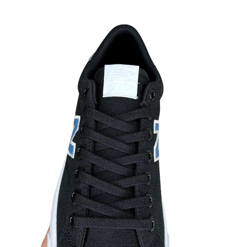 New Balance Youth Boys Girls Skate Sneakers Size 5.5 Black-Sky Blue Canvas Upper